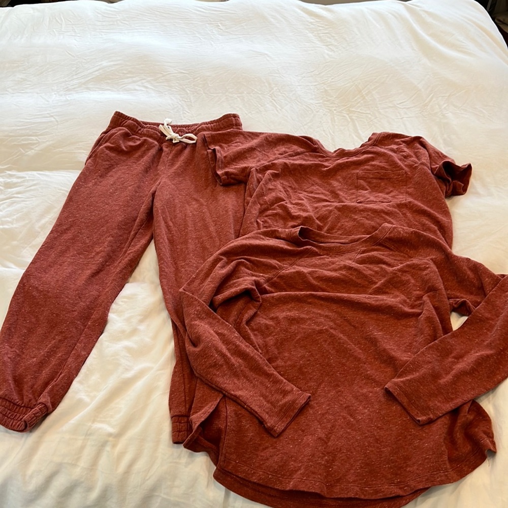 Madewell Rust Lounge Set